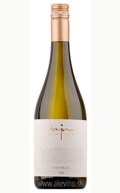 Víno Tajna Pinot Blanc 2015 polosuché