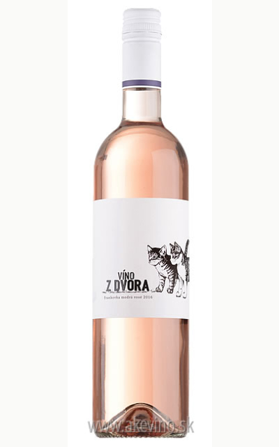 Víno z dvora Frankovka modrá rosé 2016 polosuché