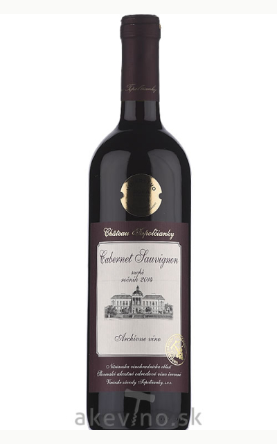 Chateau Topoľčianky Archívne víno Cabernet Sauvignon 2014 akostné odrodové