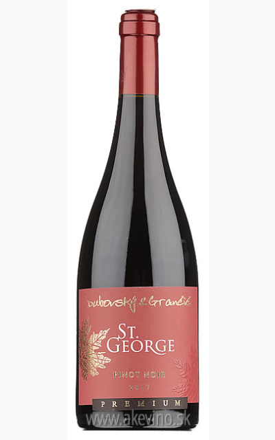 Dubovský & Grančič St. George Pinot Noir 2017 výber z hrozna