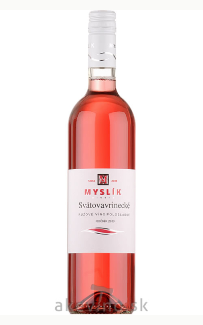Myslík Winery Svätovavrinecké rosé 2019 polosladké