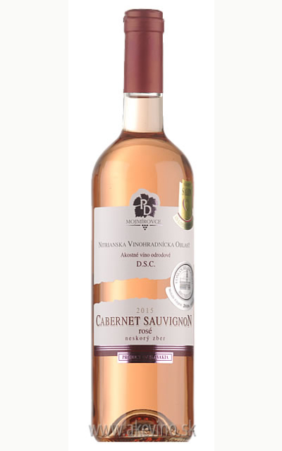 PD Mojmírovce Cabernet Sauvignon rosé 2015 neskorý zber