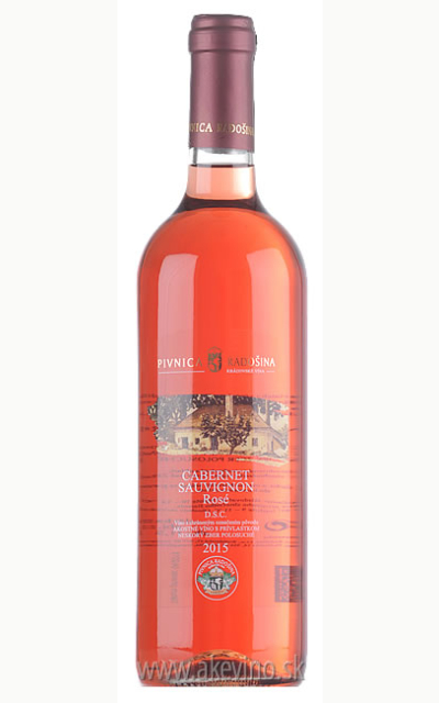 Pivnica Radošina Cabernet Sauvignon rosé 2015 neskorý zber polosuché