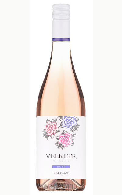 Velkeer Tri ruže rosé 2018 akostné značkové polosuché