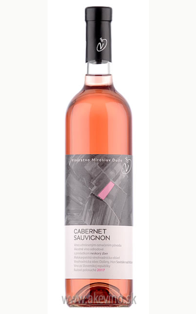 Víno Dudo Cabernet Sauvignon rosé 2017 neskorý zber polosuché