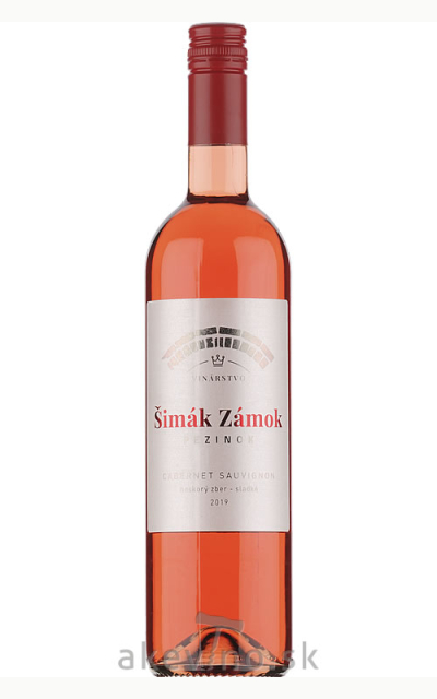 Zámocké vinárstvo Šimák Pezinok Cabernet sauvignon rosé 2019 neskorý zber sladké