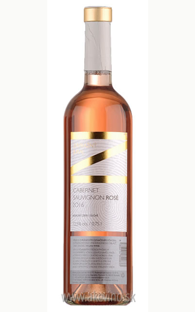 Zápražný Cabernet Sauvignon rosé 2016 neskorý zber
