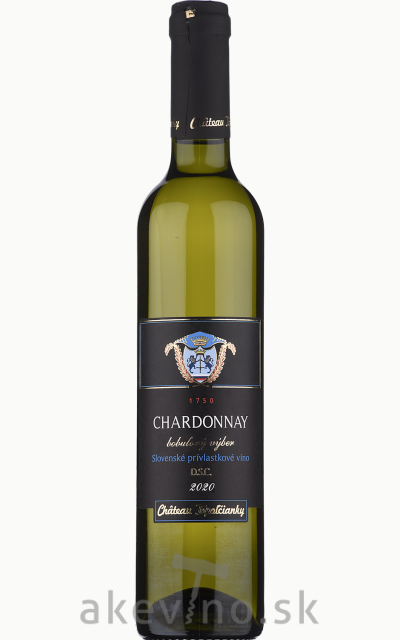 Chateau Topoľčianky Chardonnay 2020 bobuľový výber sladké 0.5l