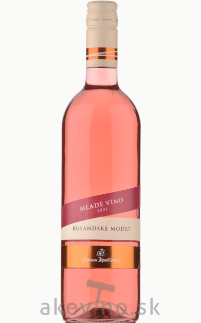 Chateau Topoľčianky Mladé víno Rulandské modré rosé 2021 akostné odrodové polosuché