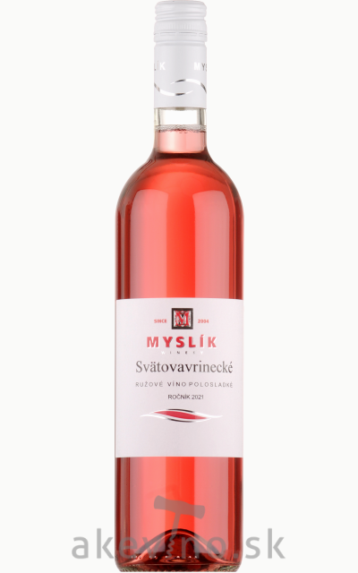 Myslík Winery Svätovavrinecké rosé 2021 polosladké