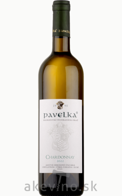 Pavelka Chardonnay 2022 výber z hrozna