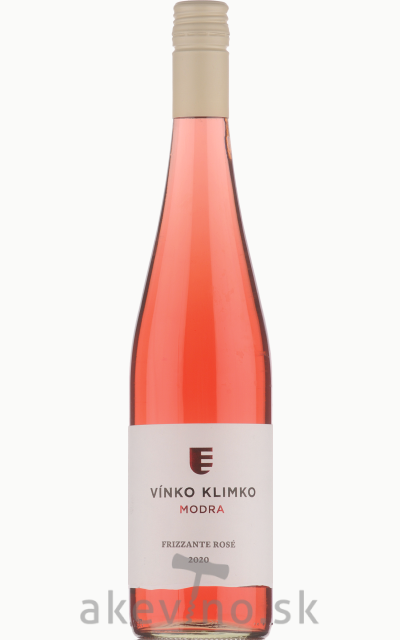 Vínko Klimko Modra Frizzante rosé 2020 polosuché