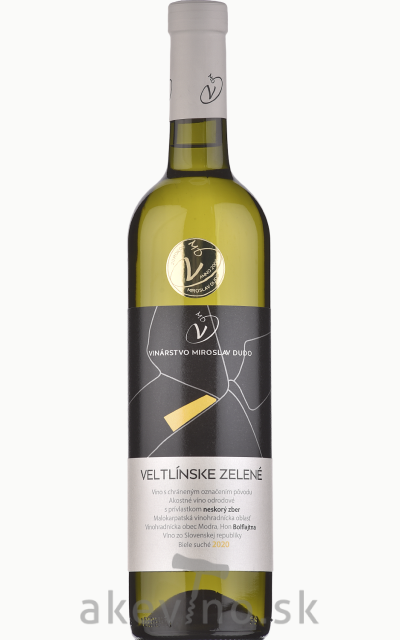 Víno Dudo Veltlínske zelené 2020 neskorý zber