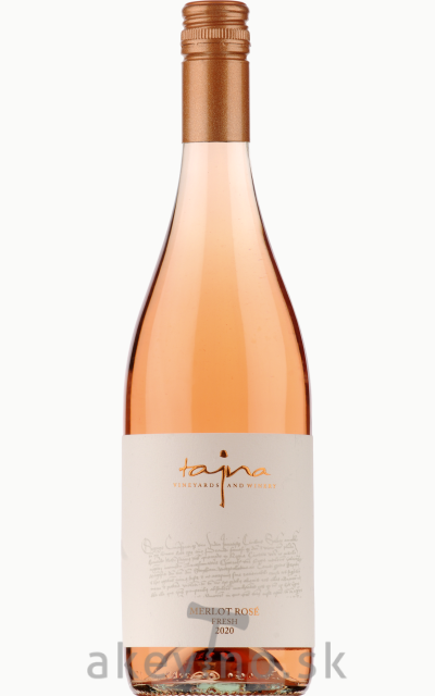 Víno Tajna Merlot rosé Fresh 2020