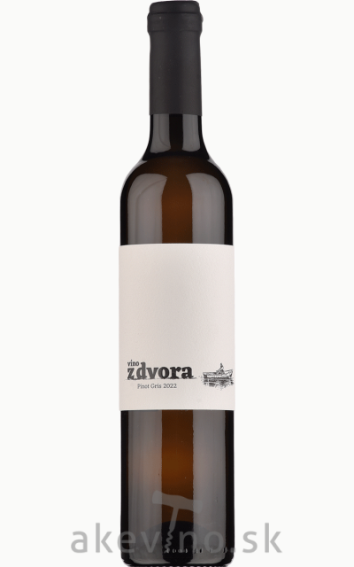 Víno z dvora Pinot Gris 2022 sladké 0.5L(vyrobené ako slamové víno)